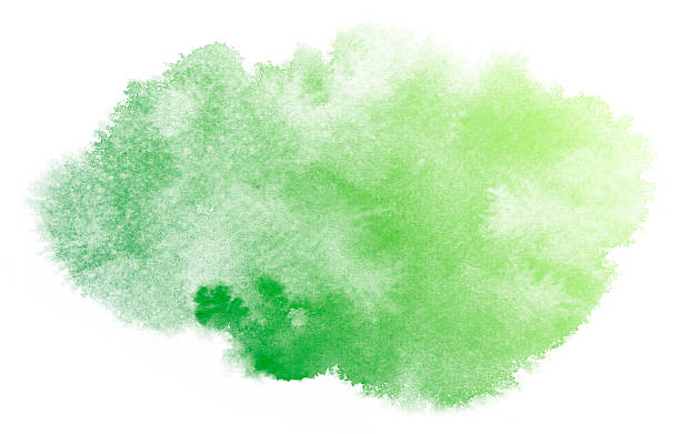 istock Abstract green watercolor background. 628035178