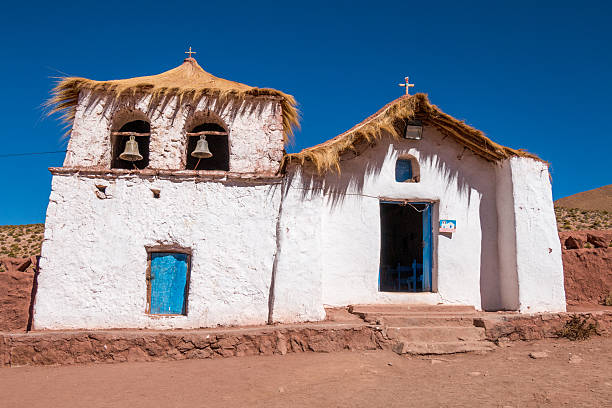 istock Straw roof church at Machuca 628036220