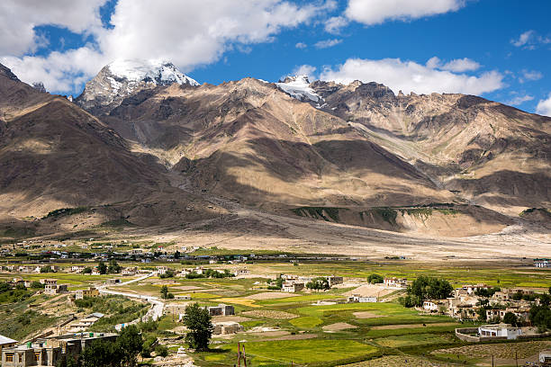Little valley in Zanskar stock photo