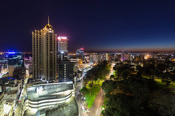 istock Early Sunrise Over Albert Park, Auckland 628038246