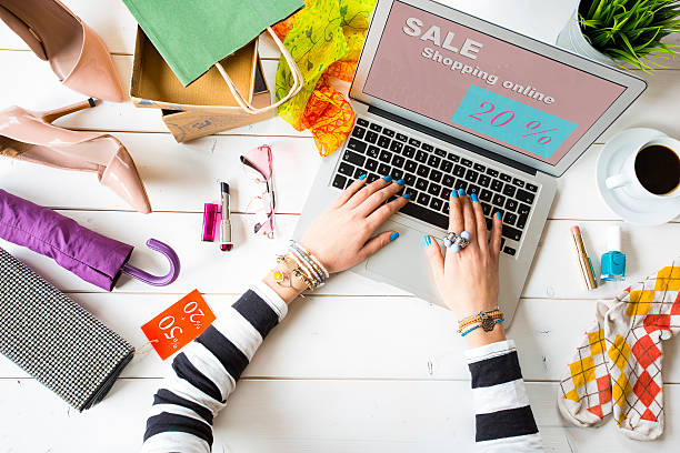 istock Woman shopping on internet 628067196
