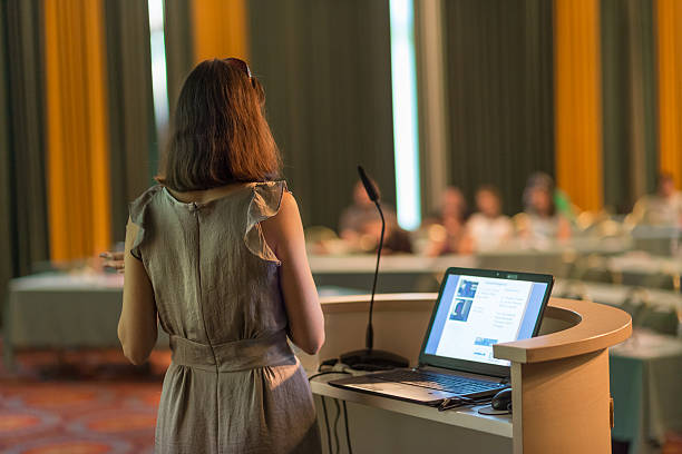 istock Speaker at Business Conference and Presentation. 628076432