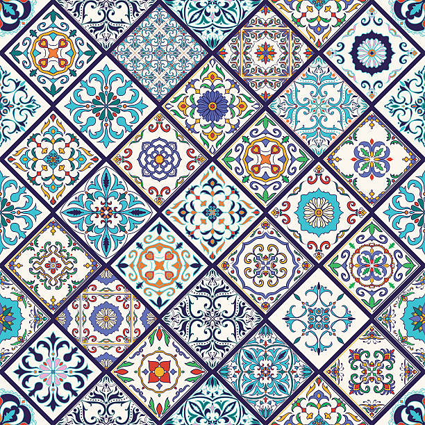 Tile Patterns Vector Multiple 308.900+ Tiles Pattern Stockillustraties, royalty-free vector ...