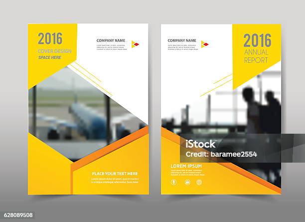 Yellow Design On Backgroundbrochure Template Layout Stock Illustration - Download Image Now