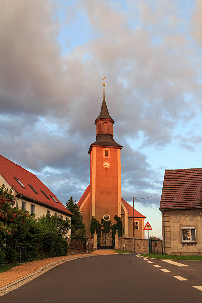 церковь в коллме - sorben стоковые фото и изображения