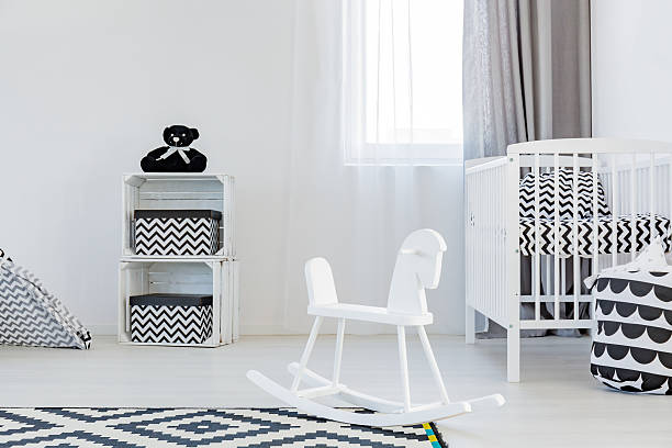 istock Child room with rocking horse 628090592