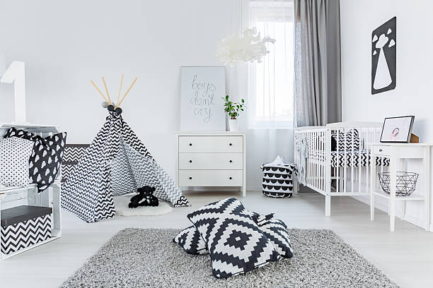 istock Child room in scandinavian style 628090660