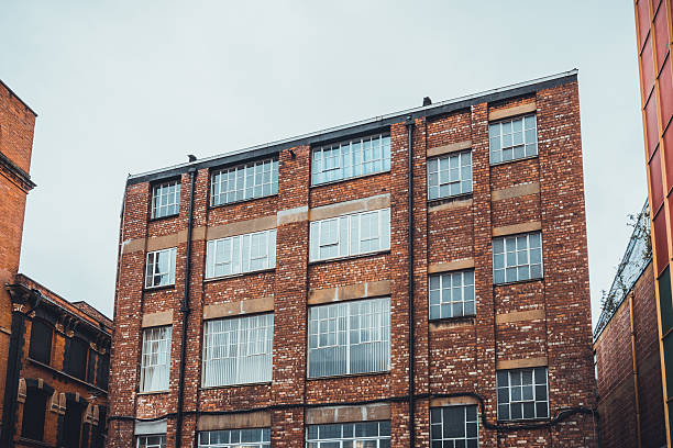 istock historical industrial building with brick facade 628091814