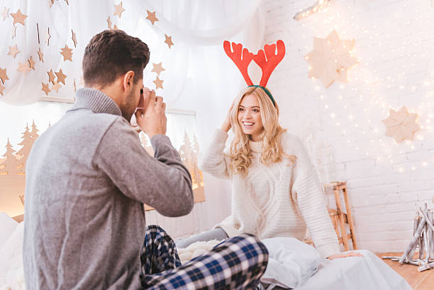 istock Delighted blonde woman looking at the camera 628092654