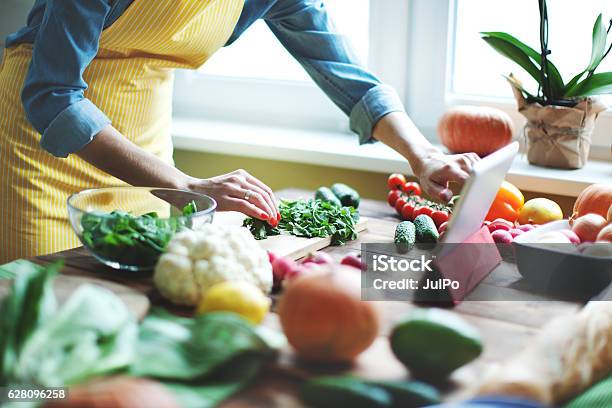 Fresh Vegetables Stock Photo - Download Image Now - Meal, Preparation, Preparing Food
