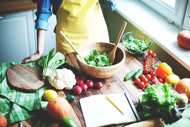 Woman cooking