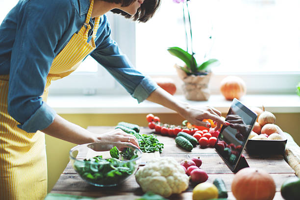 verdure fresche  - ricetta foto e immagini stock