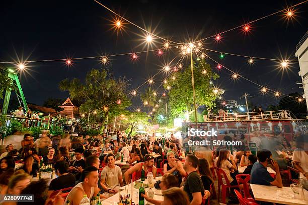 Super Fullmoon Loikrathong Festival Stock Photo - Download Image Now - Traditional Festival, Party - Social Event, City