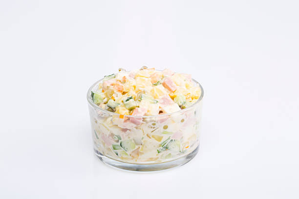 istock Russian traditional salad on the table 628101028