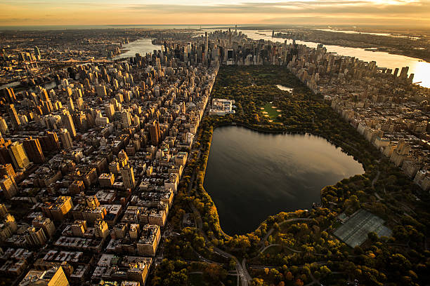 istock Aerial view of Central Park 628119224