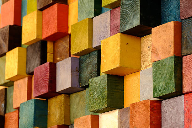 istock Colorful of wood. 628125118