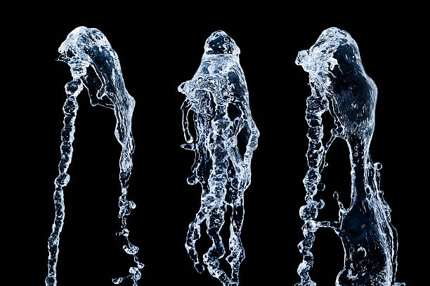 istock set of splashing water isolated on black 628127322