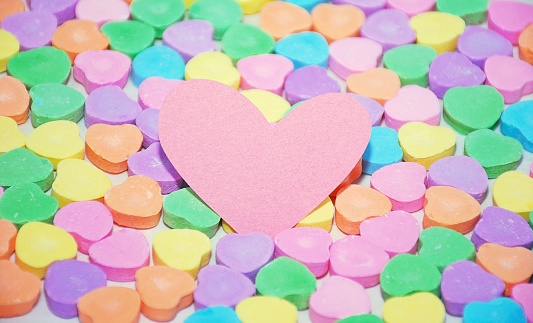 Conversation hearts with room to add a message