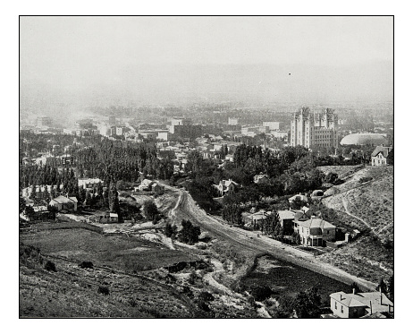 Antique photograph of Salt Lake city