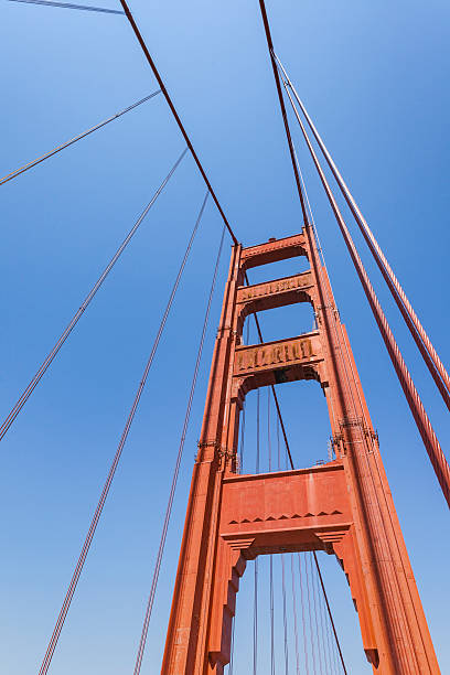 istock Golden gate bridge vivid day landscape, San Francisco 628133808
