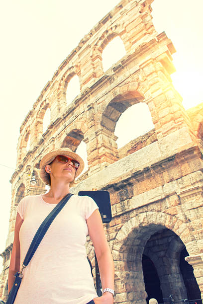 istock Female tourist in Rome 628155440