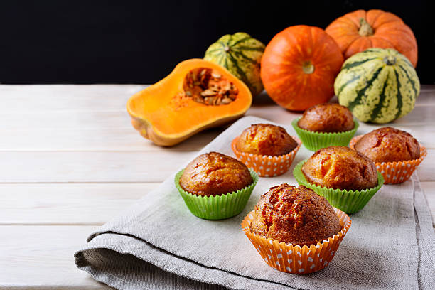 istock Butternut squash and honey muffins and ripe pumpkins 628156582