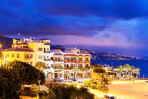 Candelaria panorama at sunrise. Tenerife, Canary Islands, Spain.