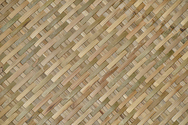 istock Pattern of bamboo woven for background and textured 628164058