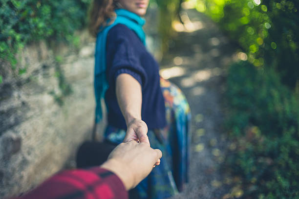 istock Woman leading her boyfriend 628164232