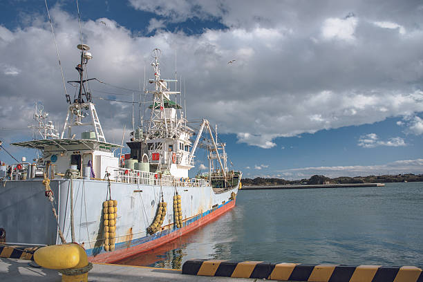 Scenery of the Shiogama port in Miyagi, Japan