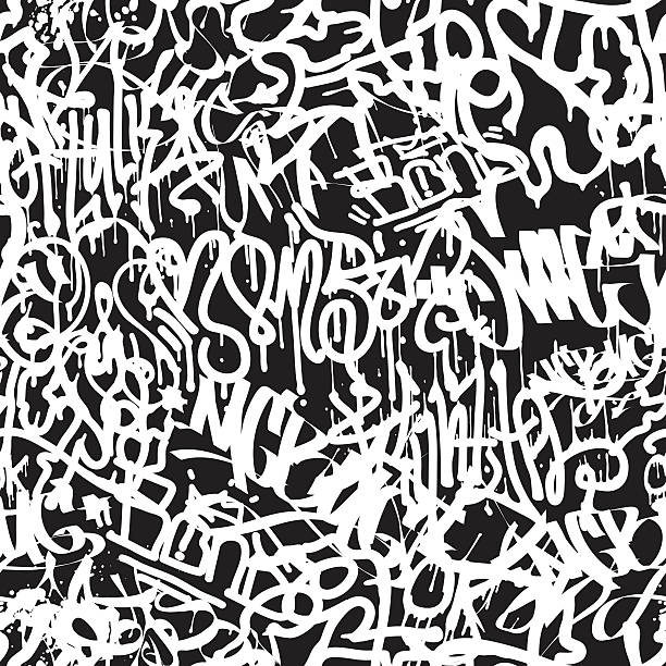 ilustraciones, imágenes clip art, dibujos animados e iconos de stock de patrón sin fisuras de etiquetas vectoriales - typescript graffiti computer graphic label