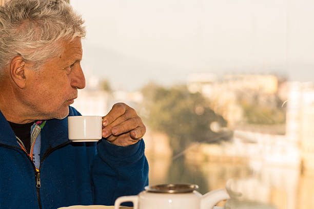 istock Drinking coffee at the Lake Pichola 628168700