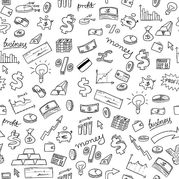 Doodle Pen Stock Illustration - Download Image Now - Backgrounds, Business,  Business Finance and Industry - iStock