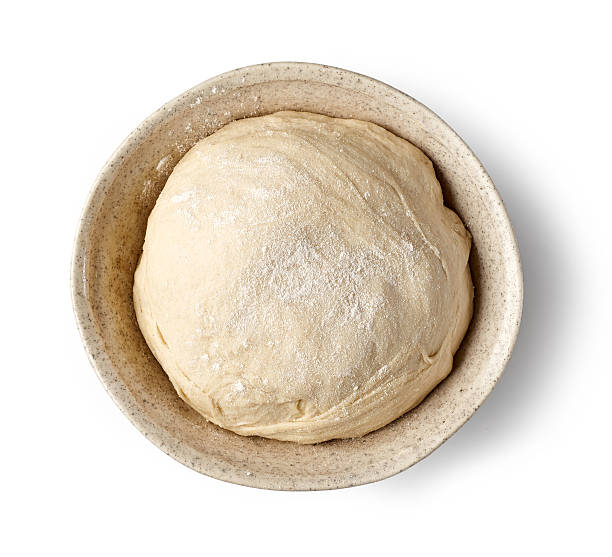 bowl of fresh raw dough