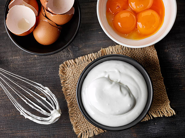 istock bowl of whipped eggs whites 628193482