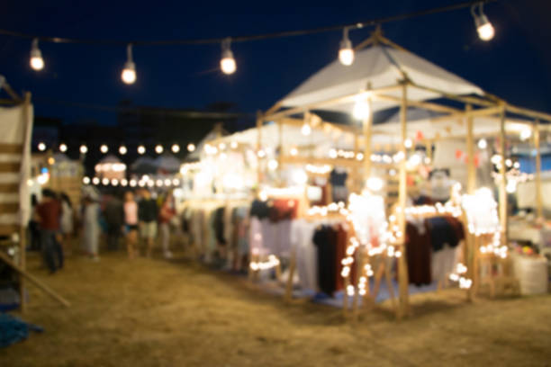 istock blurred photo night market and bokeh led. 628210012