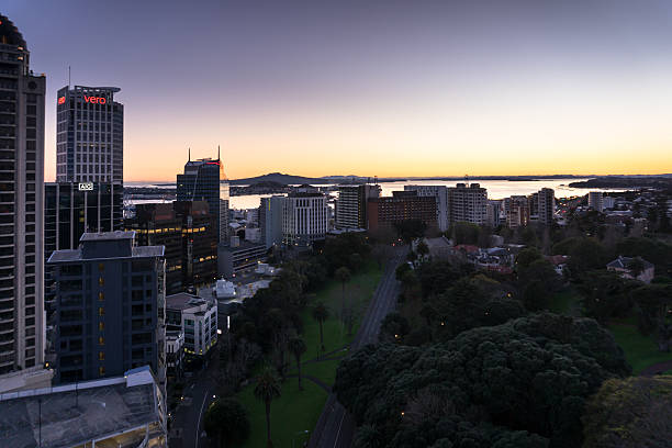 istock Morning Shadows in Auckland Cityscape 628211266