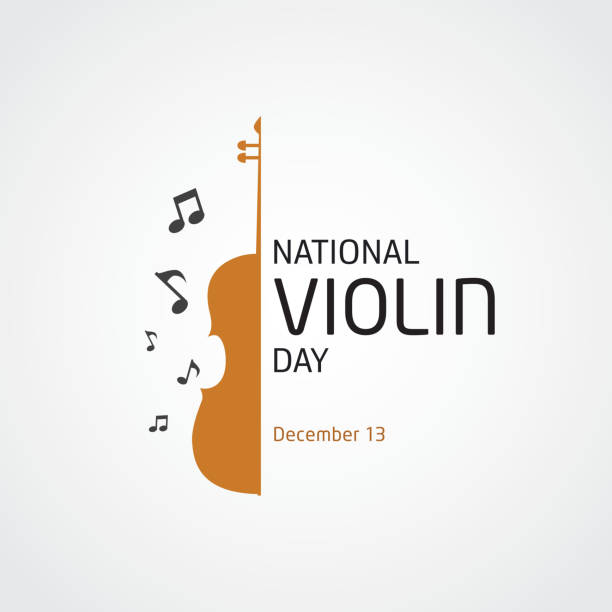 National Violin Day Vector Illustration National Violin Day string instrument stock illustrations