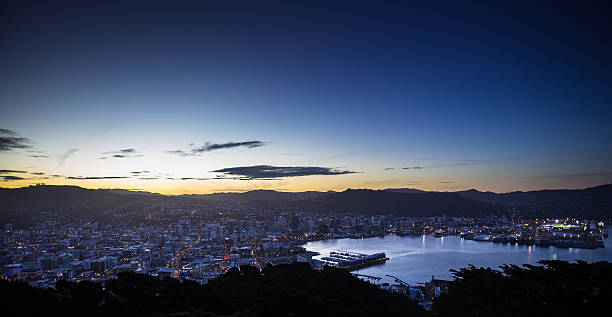 istock Blue Hour Wellington Cityscape 628211466
