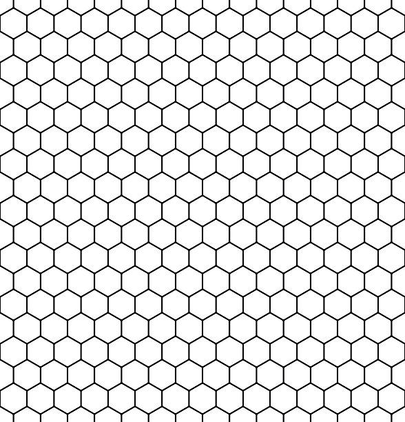 illustrazioni stock, clip art, cartoni animati e icone di tendenza di modello a nido d'ape senza cuciture. vettore. - hexagon honeycomb repetition connection