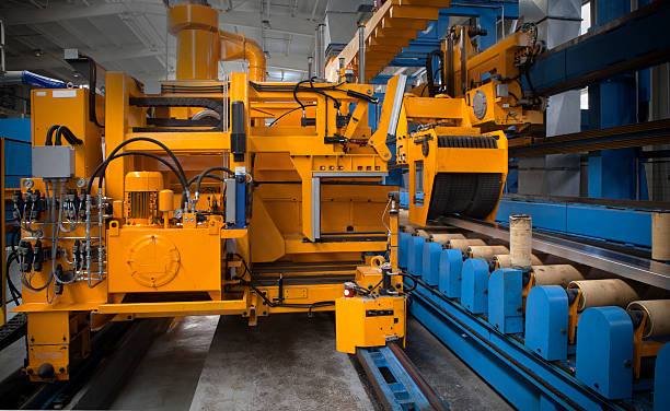 istock View of a machine in aluminium factory, horizontal composition. 628217206