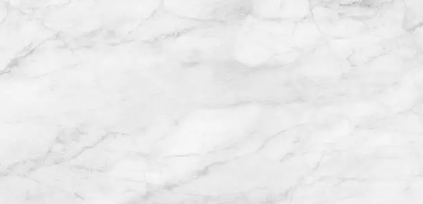 Photo of White marble patterned texture background.