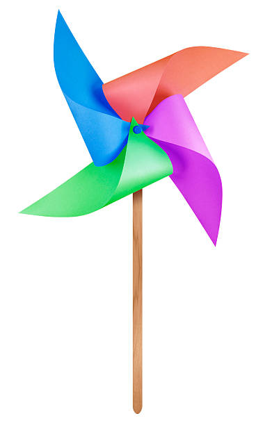 istock Paper windmill pinwheel - Colorful 628218132