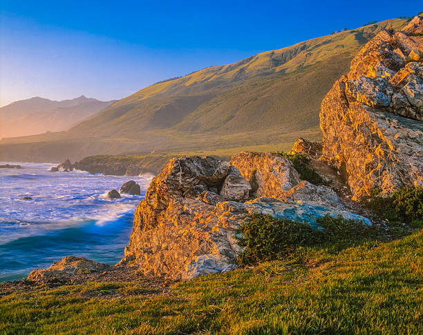 istock California coast shoreline at Big Sur sunset,(P) 628219168