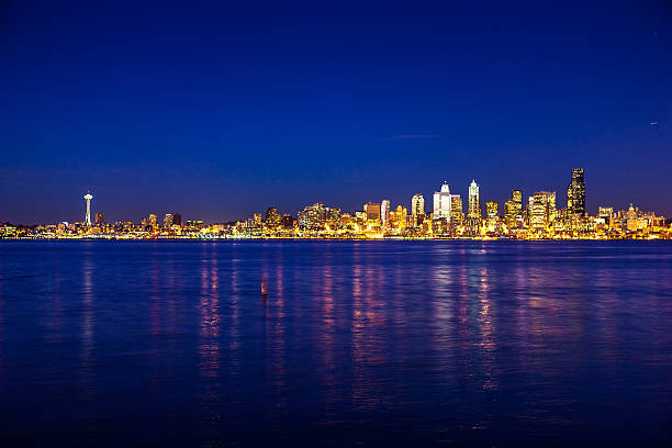 istock Seattle Cityscape at Night 628219820