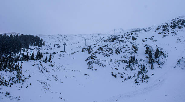 istock Extreme Snow Storm Up Extreme Skiing 628219928