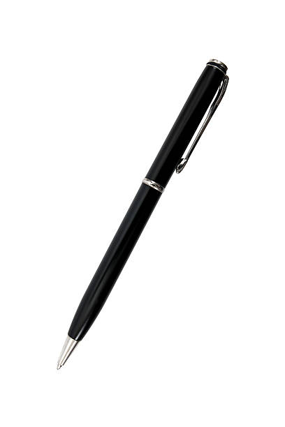istock Black pen isolated on white background.Pen isolated on white bac 628221458