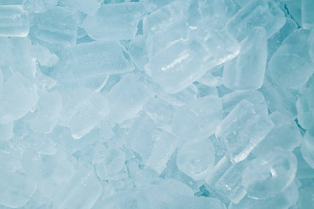 istock ice tubes  with Dye in green-blue colour for background. 628277298