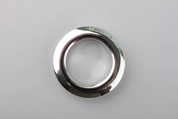 istock Plastic rings for fastening the fabric to the cornice. 628278618