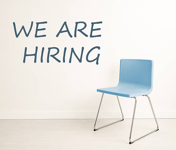 istock Chair background concept - recruitment hire hiring interview 628279406